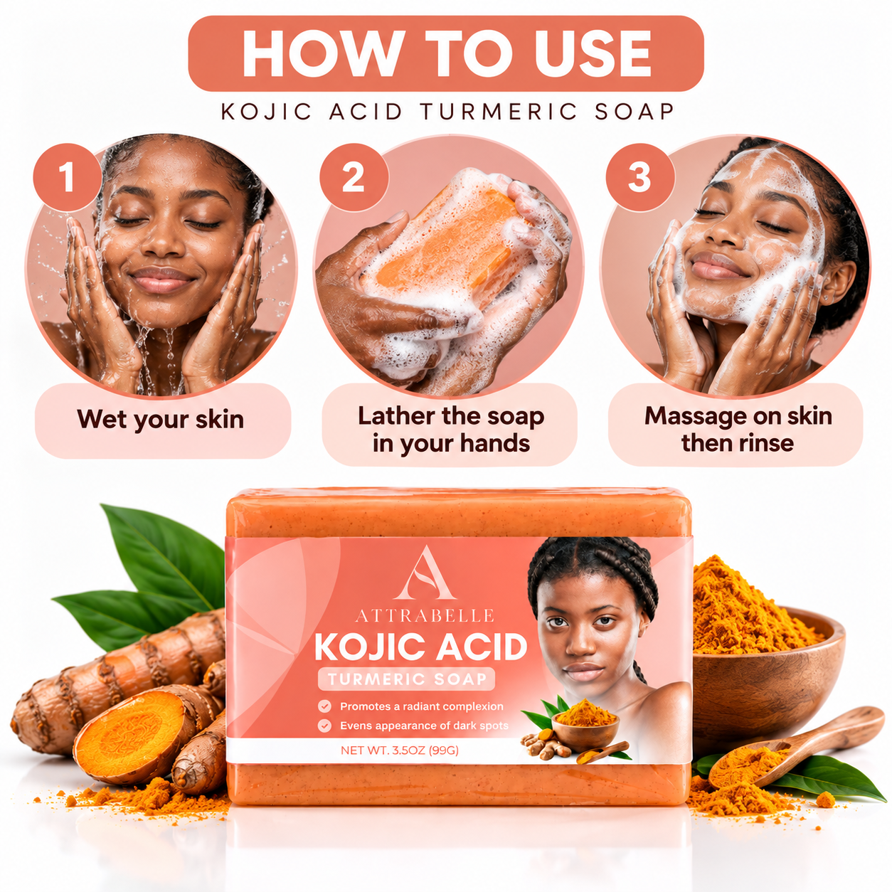 Kojic Acid Turmeric Soap